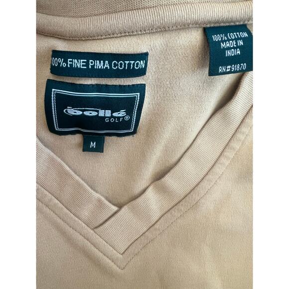 Bolle Golf Pullover Vest Men’s Med Pima Cotton Outdoors Preppy minimalist Golf - Picture 4 of 5